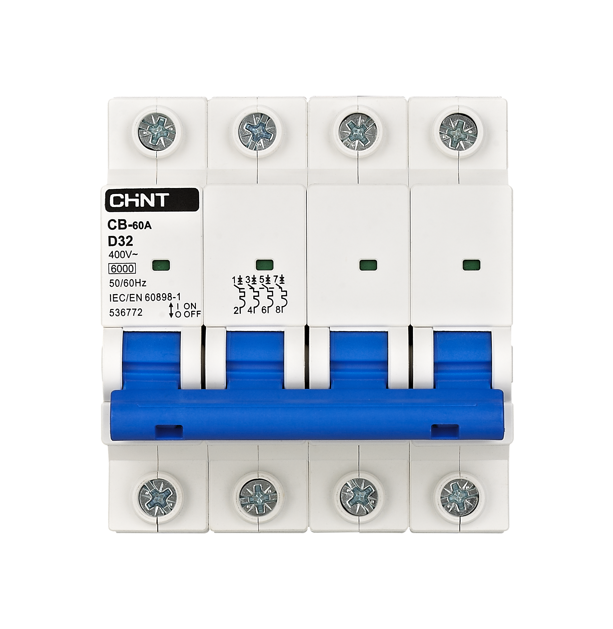 CB-60A-MCB-4P Front